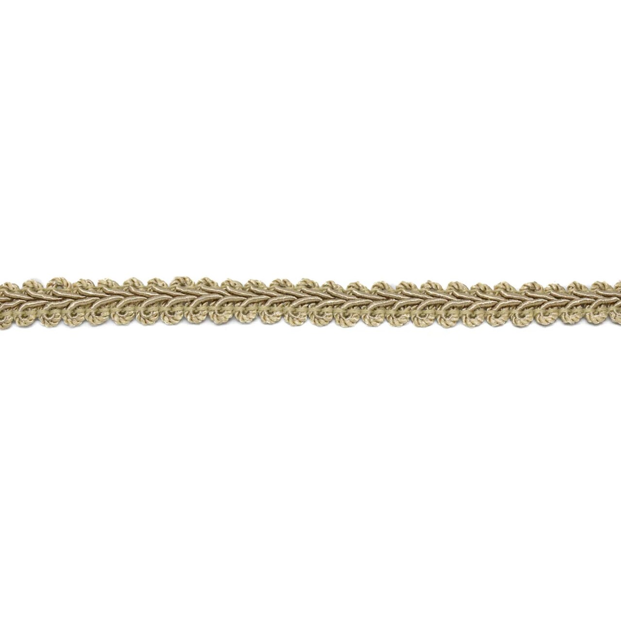 1 Yard Tan Braided Gimp Fringe Decorative DIY Craft Trim 0.44 inch Width